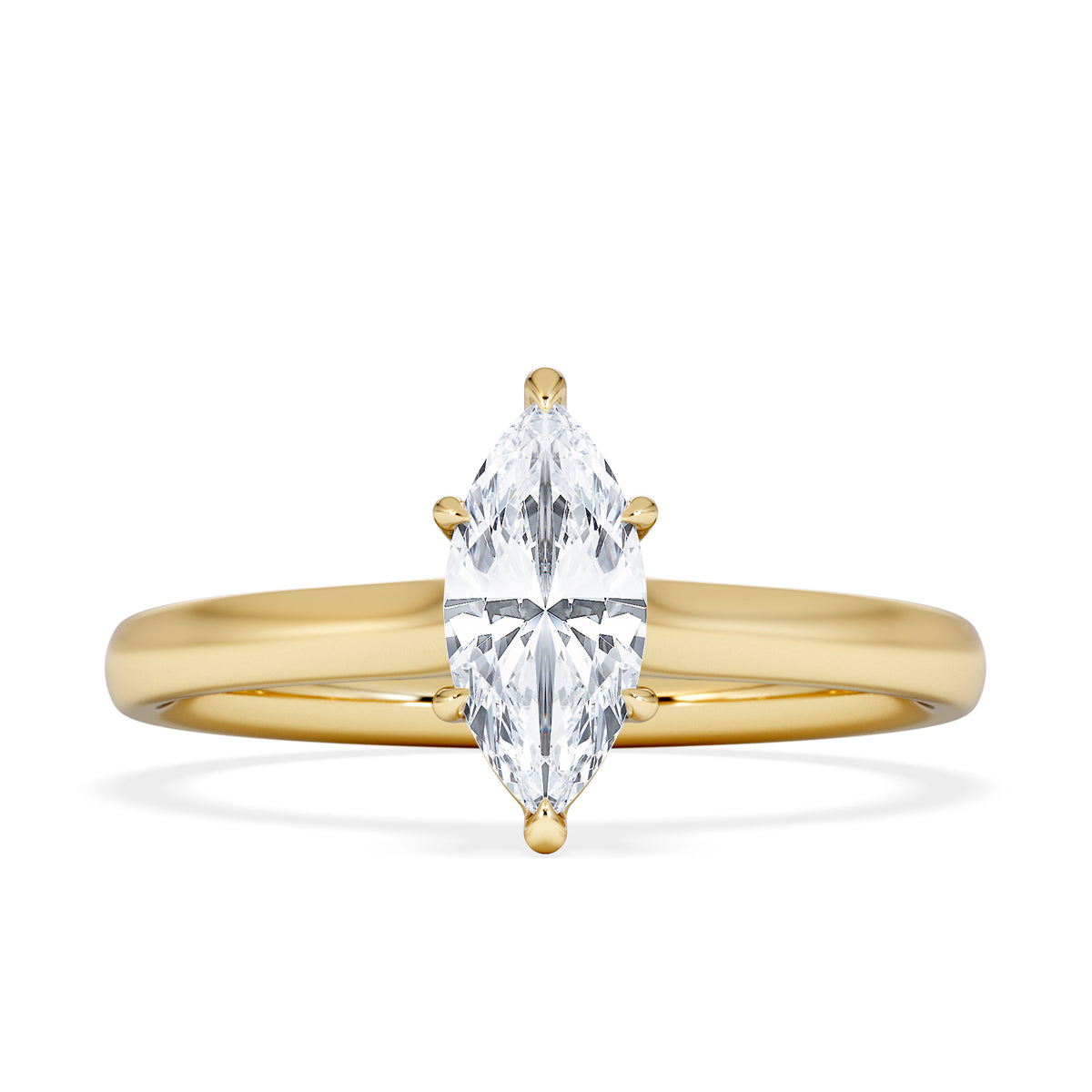 Amora Marquise 0.50ct Lab Diamond Engagement Ring F/VS Set in 18K Gold