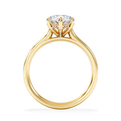 Amora Marquise 3.11ct Hidden Halo Lab Diamond Engagement Ring G/VS Set in 18K Gold