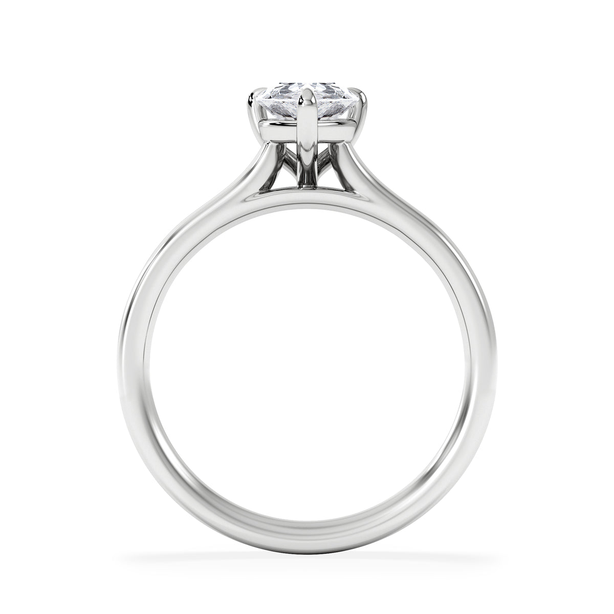 Amora Pear 1.00ct Lab Diamond Engagement Ring F/VS Set in Platinum