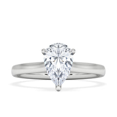 Amora Pear 1.00ct Lab Diamond Engagement Ring F/VS Set in Platinum