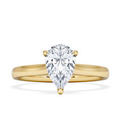 Amora Pear 1.00ct Lab Diamond Engagement Ring F/VS Set in 18K Gold