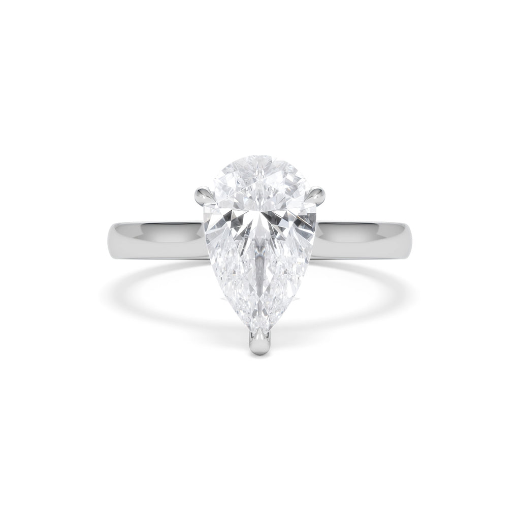 Amora Pear 2.00ct Lab Diamond Engagement Ring F/VS Set in 18K White Gold