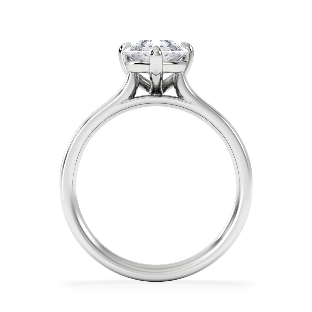 Amora Pear 2.00ct Lab Diamond Engagement Ring F/VS Set in 18K White Gold