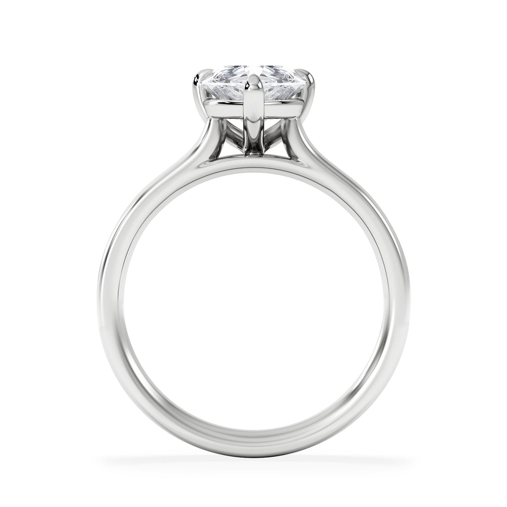 Amora Pear 2.00ct Lab Diamond Engagement Ring F/VS Set in 18K White Gold