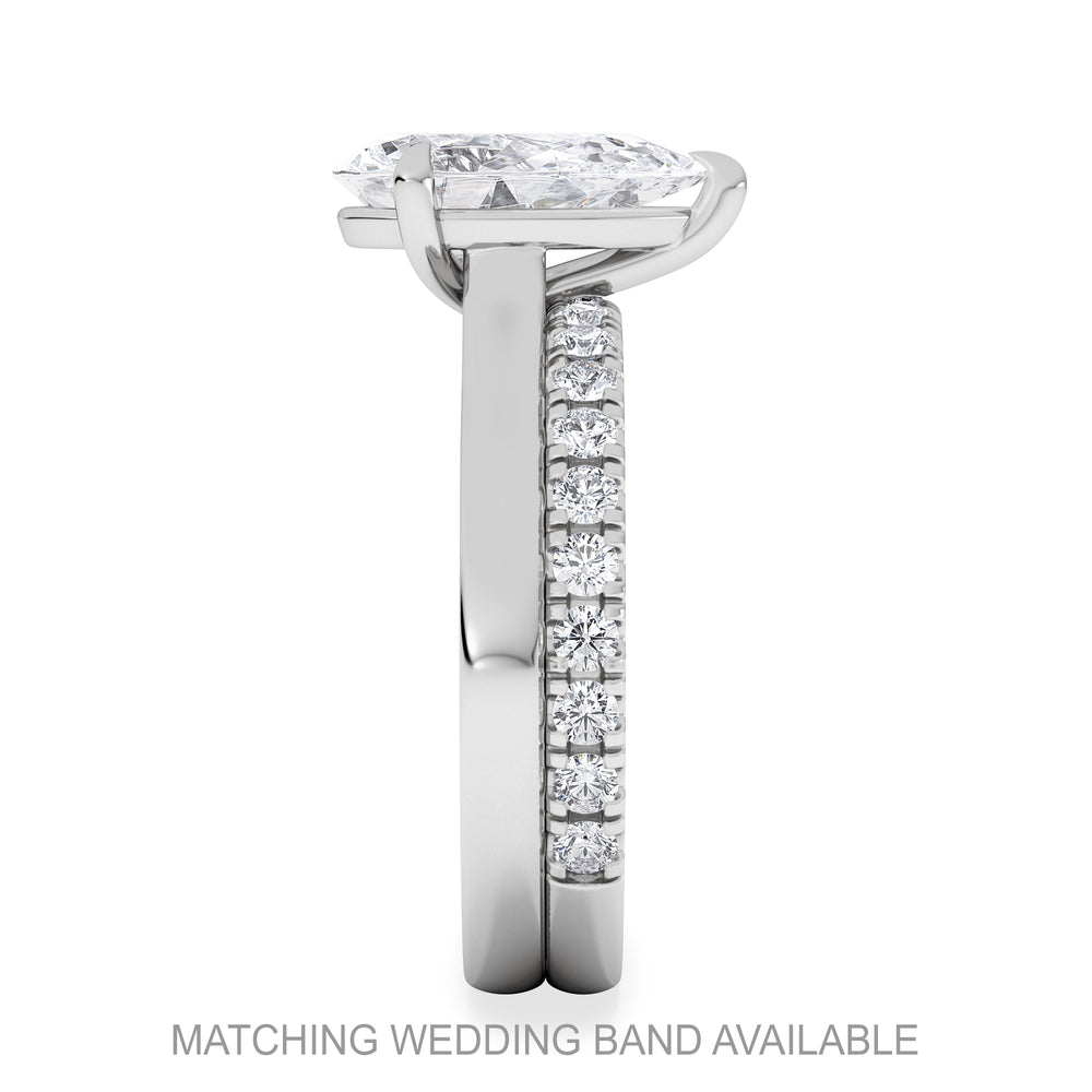 Amora Pear 2.00ct Lab Diamond Engagement Ring F/VS Set in 18K White Gold