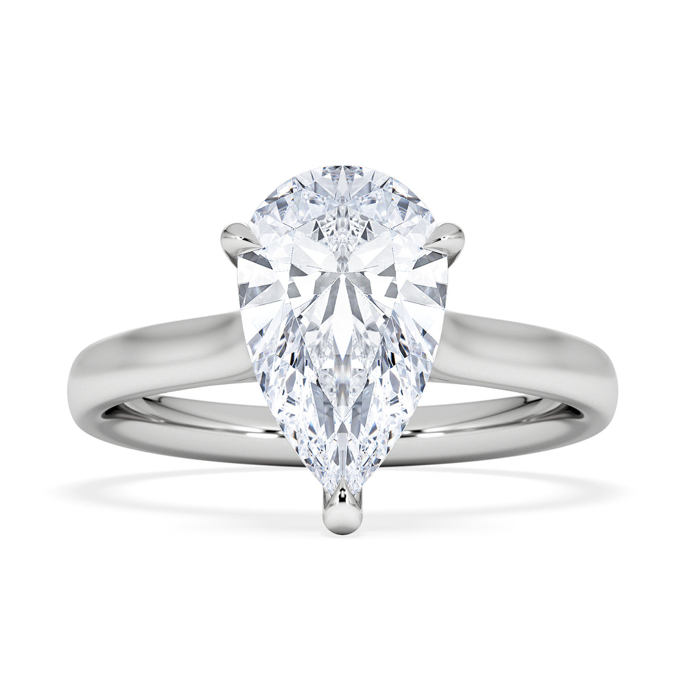 Amora Pear 2.00ct Lab Diamond Engagement Ring F/VS Set in 18K White Gold