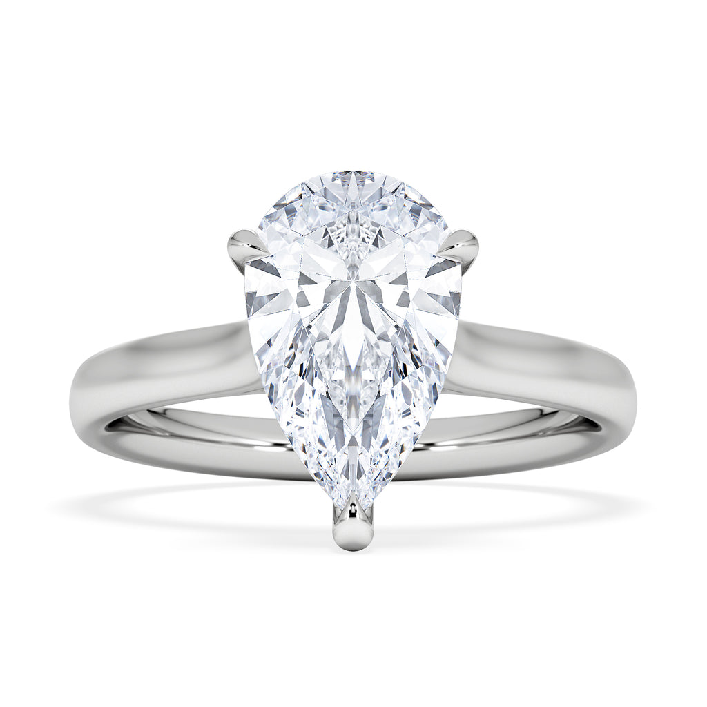Amora Pear 2.00ct Lab Diamond Engagement Ring F/VS Set in 18K White Gold