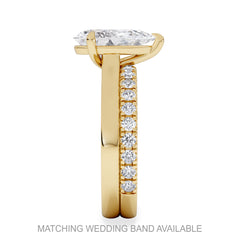 Amora Pear 2.00ct Lab Diamond Engagement Ring F/VS Set in 18K Gold