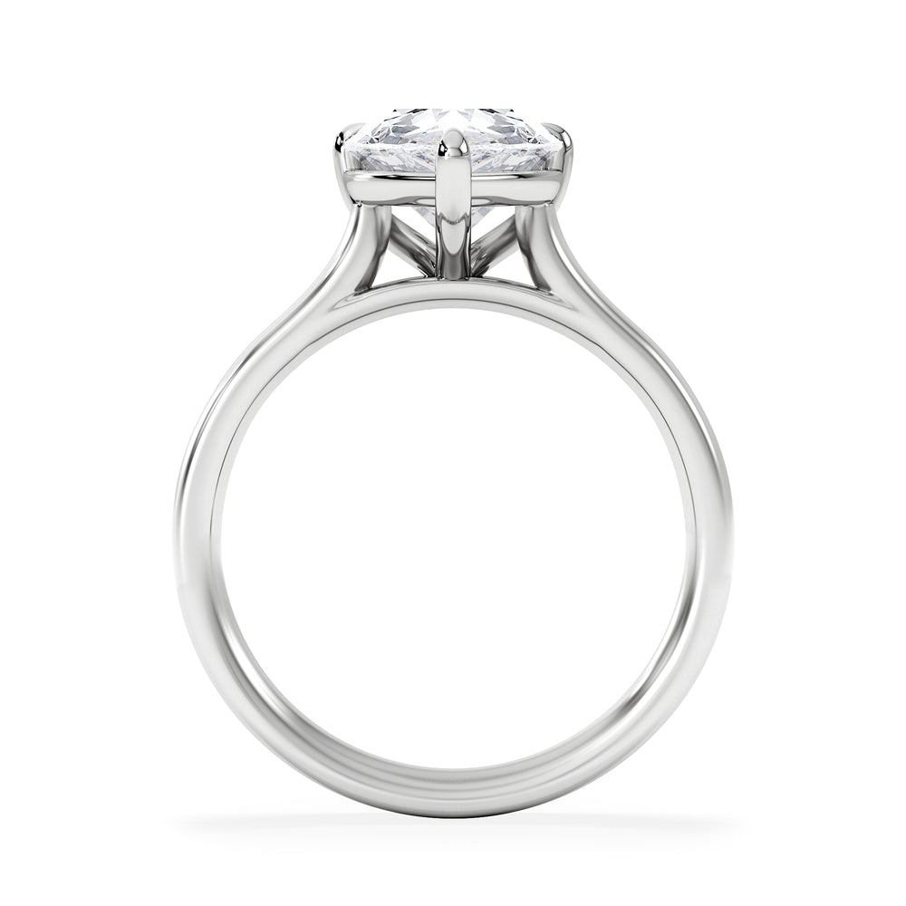 Amora Pear 3.00ct Lab Diamond Engagement Ring G/VS Set in Platinum