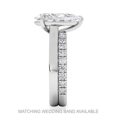Amora Pear 3.00ct Lab Diamond Engagement Ring G/VS Set in 18K White Gold
