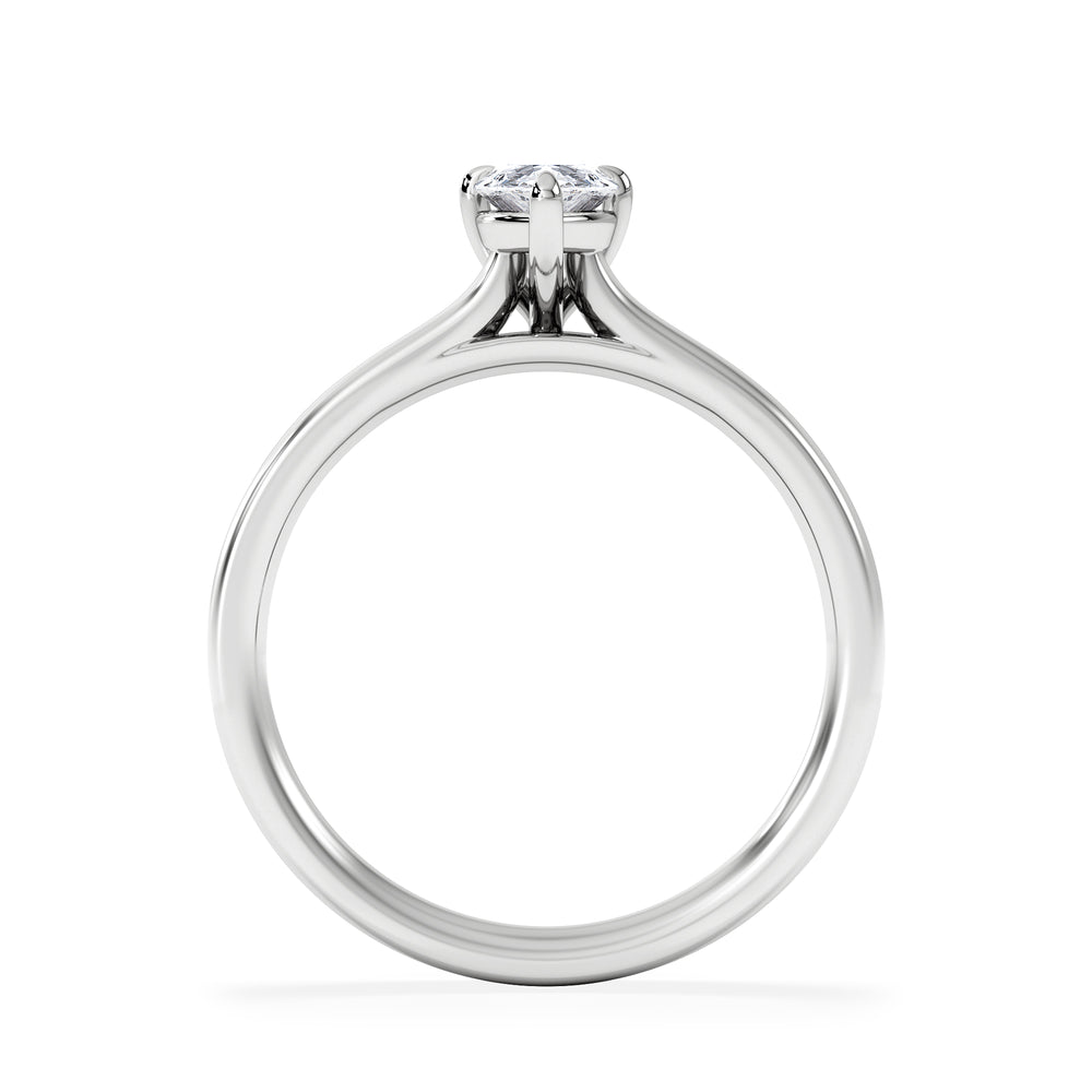 Amora Pear 0.50ct Lab Diamond Engagement Ring F/VS Set in Platinum