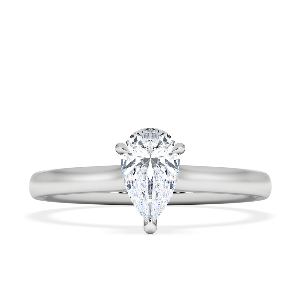 Amora Pear 0.50ct Lab Diamond Engagement Ring F/VS Set in 18K White Gold
