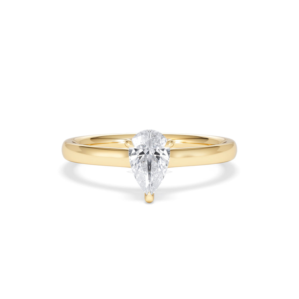 Amora Pear 0.50ct Diamond Engagement Ring F/VS Set in 18K Gold