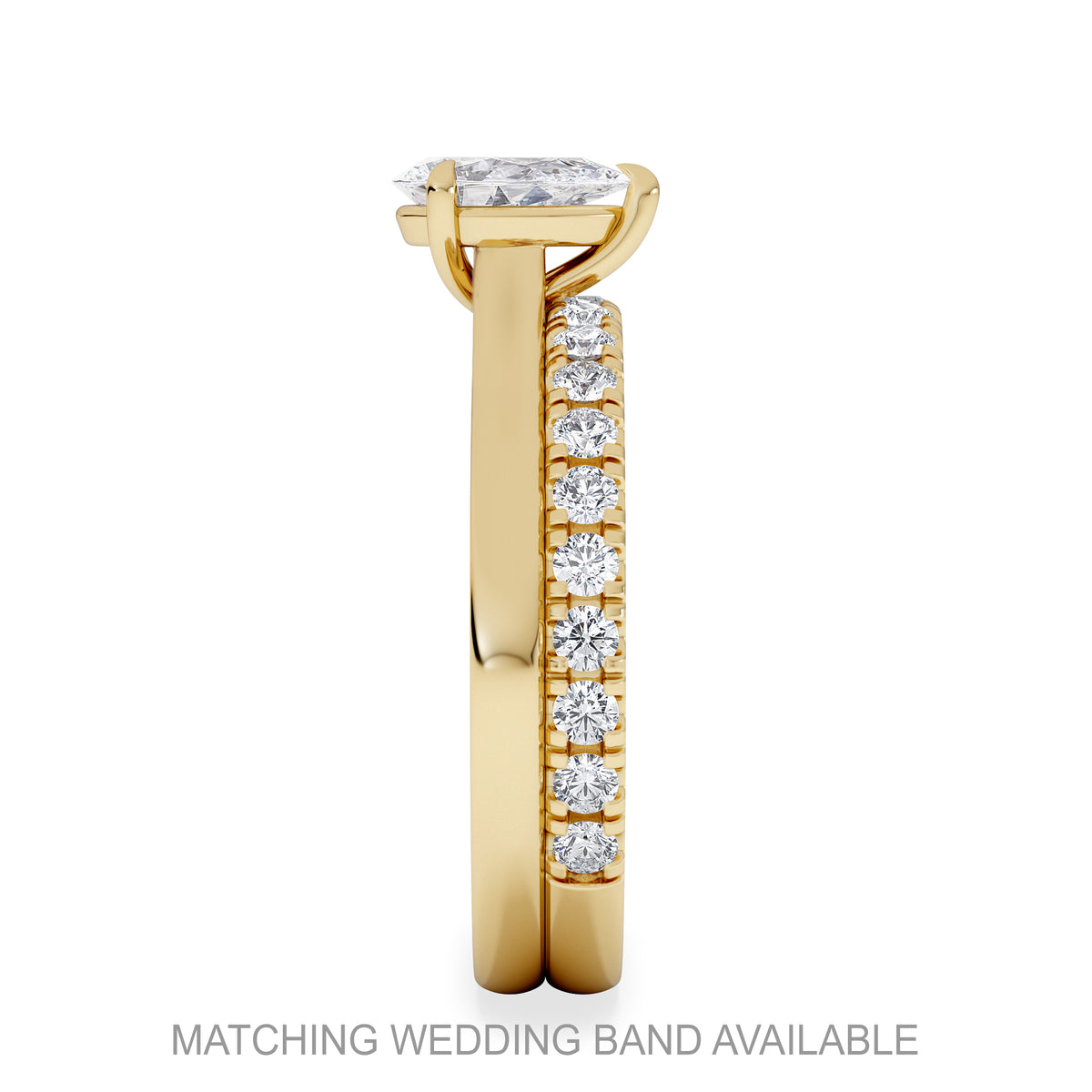 Amora Pear 0.50ct Lab Diamond Engagement Ring F/VS Set in 18K Gold