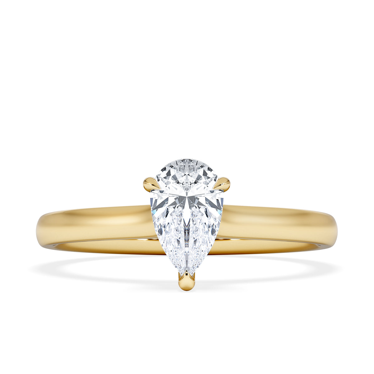 Amora Pear 0.50ct Lab Diamond Engagement Ring F/VS Set in 18K Gold