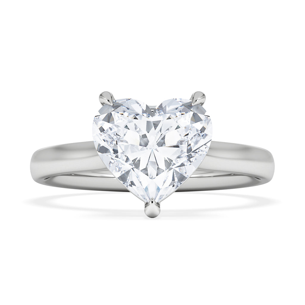 Amora Heart 2.00ct Lab Diamond Engagement Ring F/VS Set in 18K White Gold