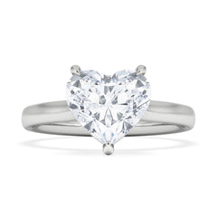 Amora Heart 2.00ct Lab Diamond Engagement Ring F/VS Set in 18K White Gold