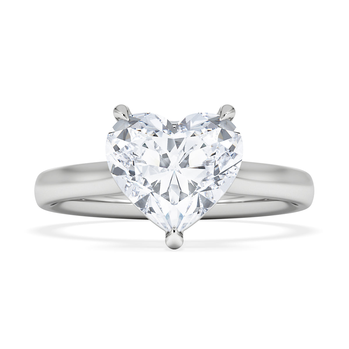 Amora Heart 2.00ct Lab Diamond Engagement Ring F/VS Set in 18K White Gold