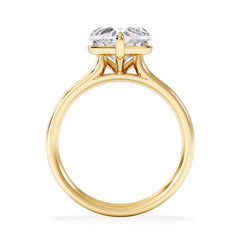 Amora Heart 2.00ct Lab Diamond Engagement Ring F/VS Set in 18K Gold
