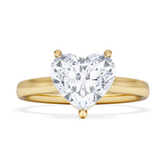 Amora Heart 2.00ct Lab Diamond Engagement Ring F/VS Set in 18K Gold