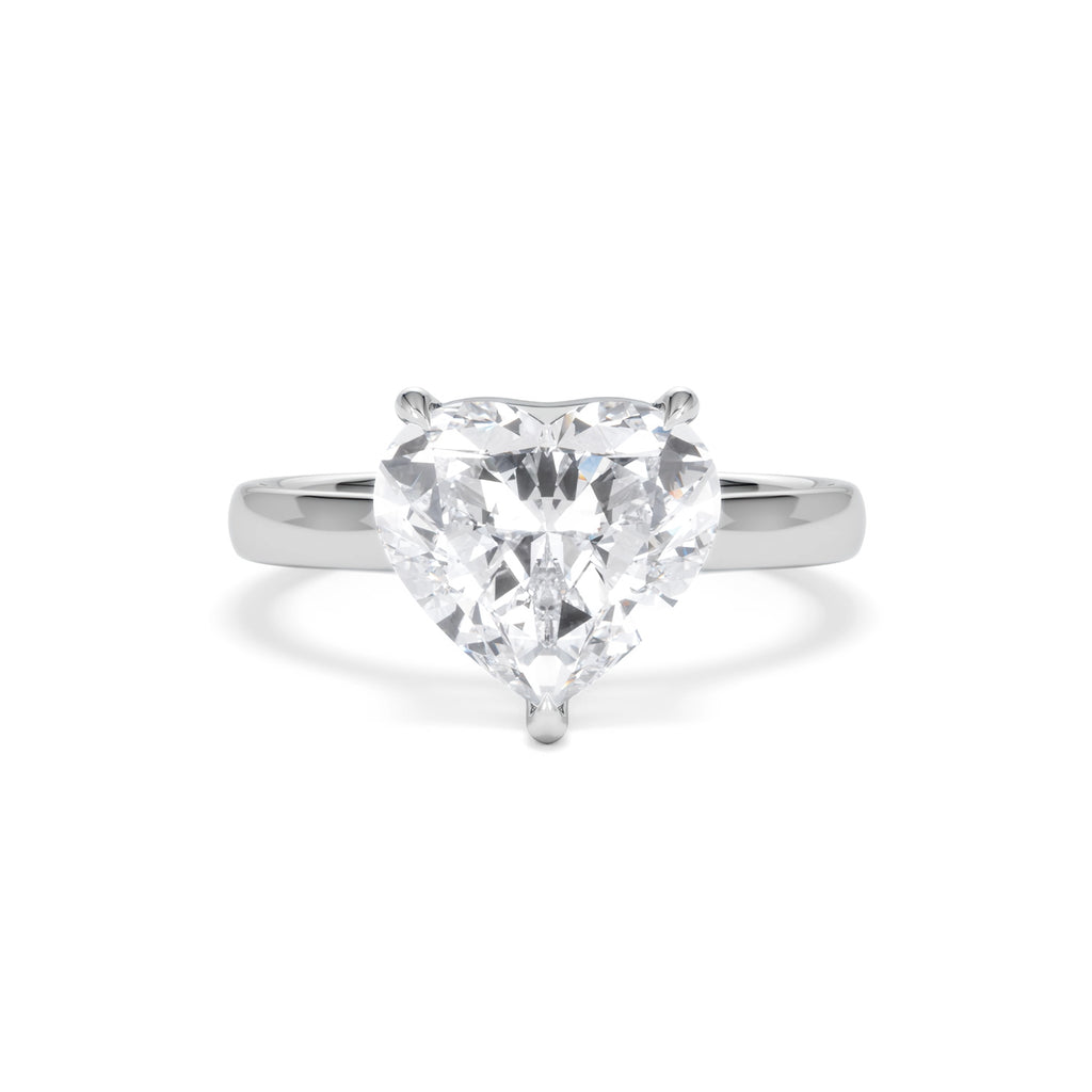 Amora Heart 3.00ct Lab Diamond Engagement Ring G/VS Set in 18K White Gold