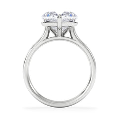 Amora Heart 3.00ct Lab Diamond Engagement Ring G/VS Set in 18K White Gold