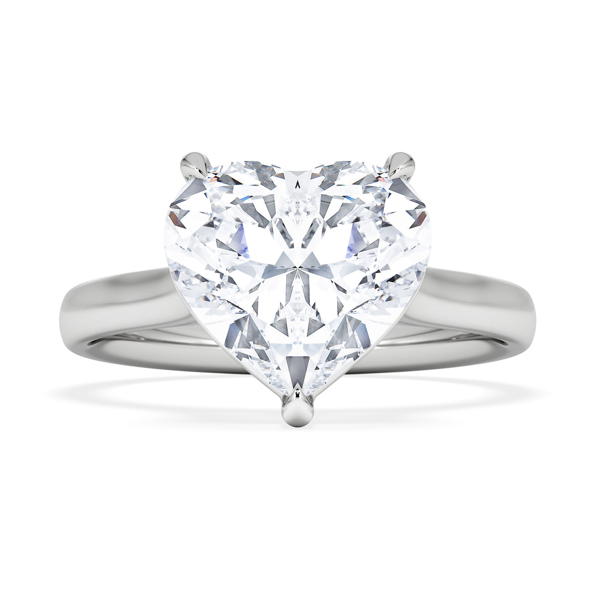 Amora Heart 3.00ct Lab Diamond Engagement Ring G/VS Set in 18K White Gold