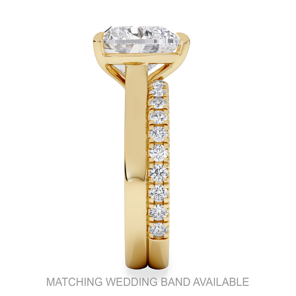 Amora Heart 3.00ct Lab Diamond Engagement Ring G/VS Set in 18K Gold