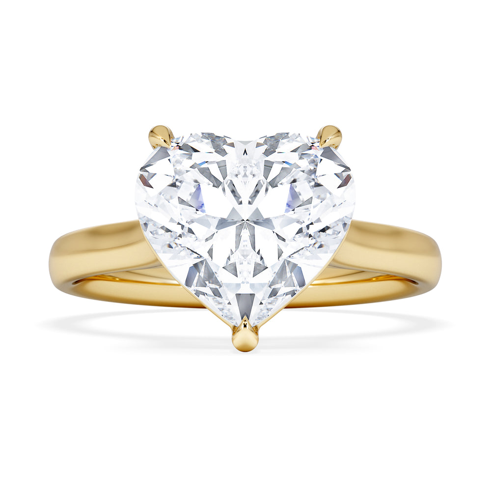 Amora Heart 3.00ct Lab Diamond Engagement Ring G/VS Set in 18K Gold