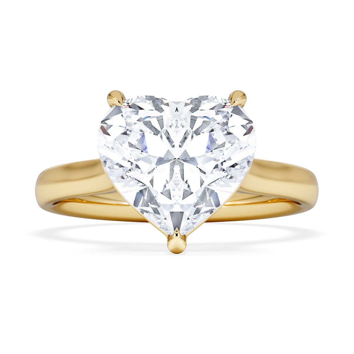 Amora Heart 3.00ct Lab Diamond Engagement Ring G/VS Set in 18K Gold
