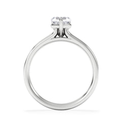 Amora Heart 0.50ct Lab Diamond Engagement Ring F/VS Set in Platinum