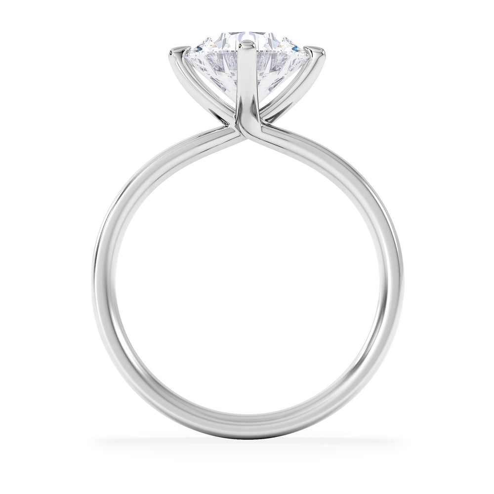 Origin Twist 2.00ct Round Cut Lab Diamond Solitaire Engagement Ring in Platinum