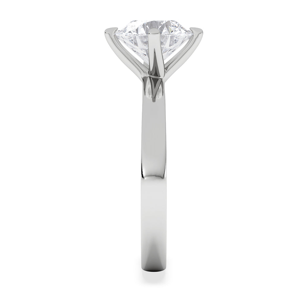Origin Twist 2.00ct Round Cut Lab Diamond Solitaire Engagement Ring in Platinum