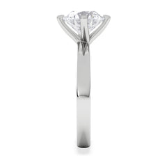 Origin Twist 2.00ct Round Cut Lab Diamond Solitaire Engagement Ring in Platinum