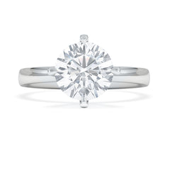 Origin Twist 2.00ct Round Cut Lab Diamond Solitaire Engagement Ring in Platinum