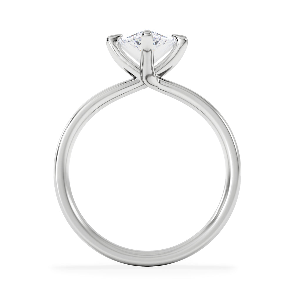 Origin Twist 2.00ct Pear Cut Lab Diamond Solitaire Engagement Ring in Platinum