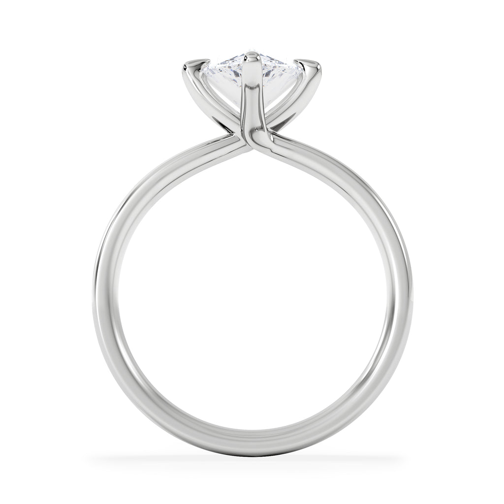 Origin Twist 2.00ct Pear Cut Lab Diamond Solitaire Engagement Ring in Platinum