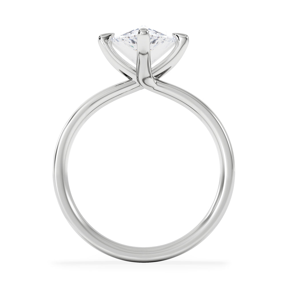Origin Twist 3.00ct Pear Cut Lab Diamond Solitaire Engagement Ring in Platinum