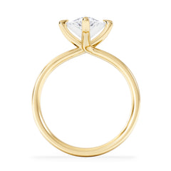 Origin Twist 3.00ct Pear Cut Lab Diamond Solitaire Engagement Ring in 18K Yellow Gold