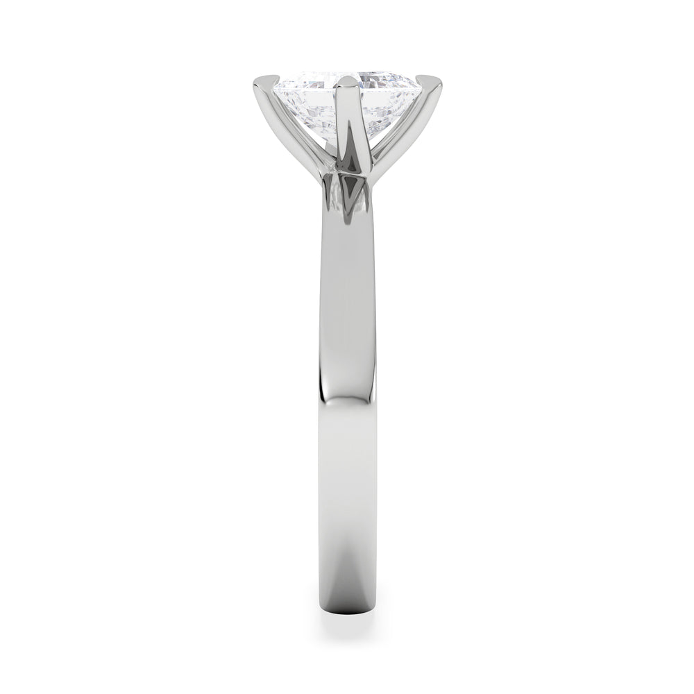 Origin Twist 1.00ct Asscher Cut Lab Diamond Solitaire Engagement Ring in Platinum
