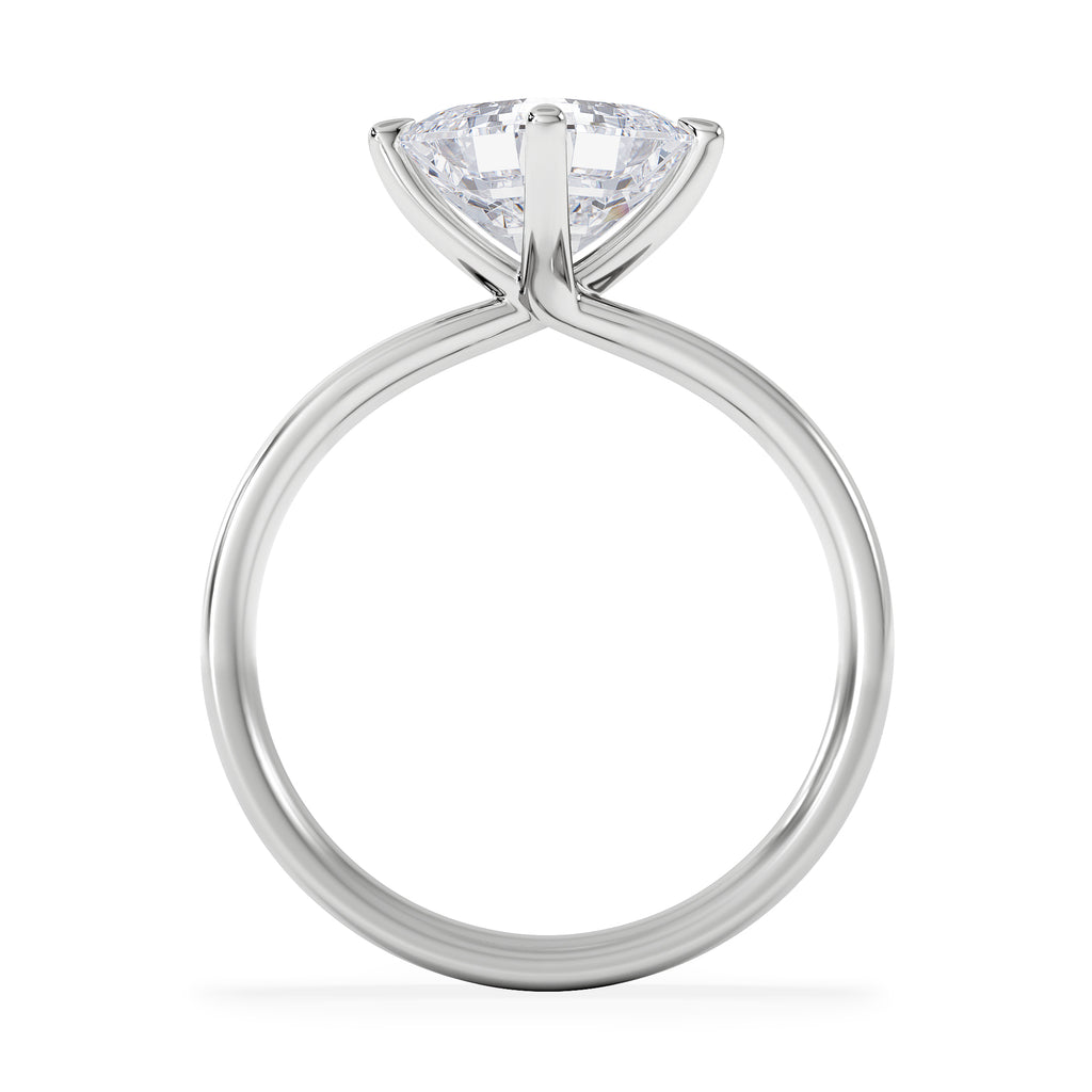 Origin Twist 2.00ct Asscher Cut Lab Diamond Solitaire Engagement Ring in Platinum