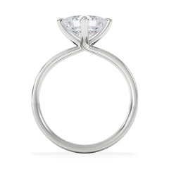 Origin Twist 2.00ct Asscher Cut Lab Diamond Solitaire Engagement Ring in Platinum