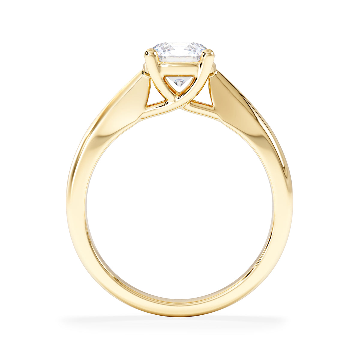 Naomi Round Cut Lab Diamond Engagement Ring 1.00ct H/SI in 9k Gold