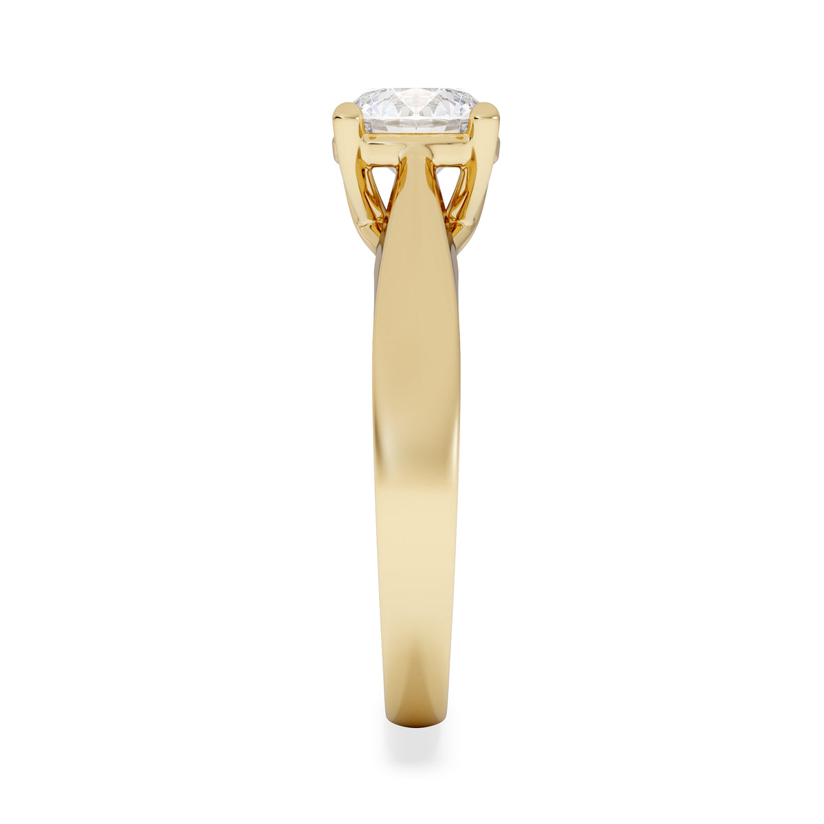 Naomi Round Cut Lab Diamond Engagement Ring 1.00ct H/SI in 9k Gold