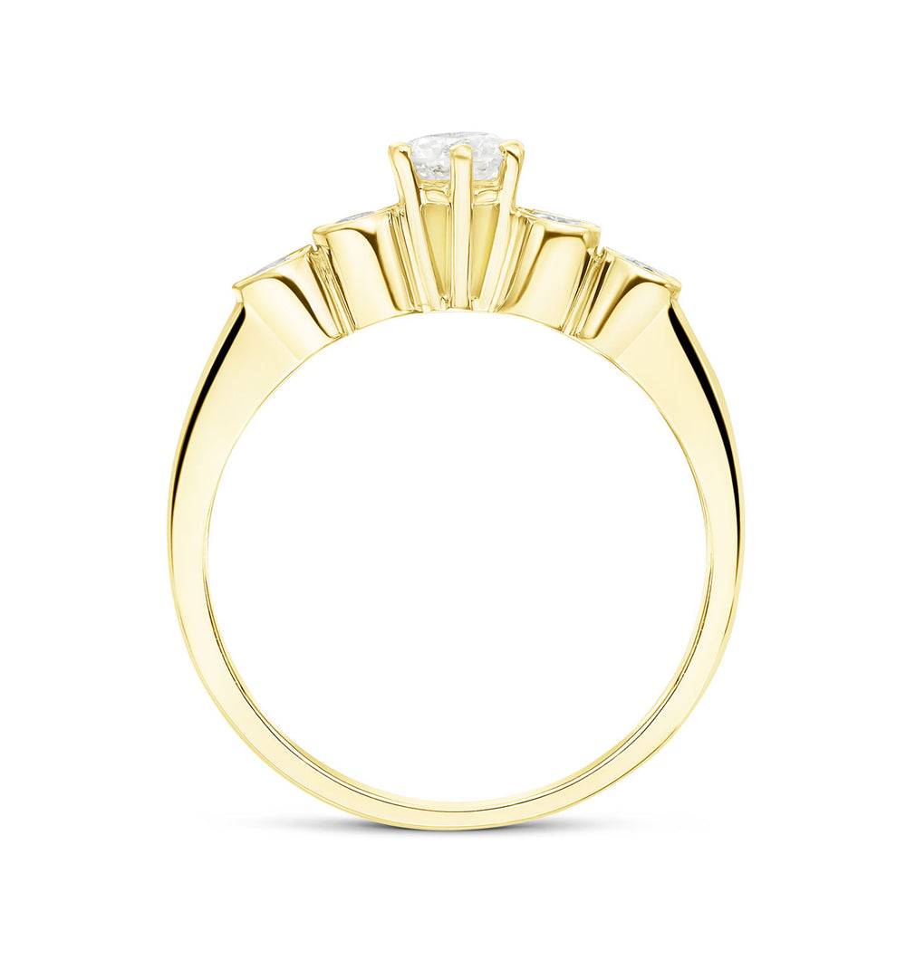 18K Gold Lab Diamond Ring Mount (0.40ct)