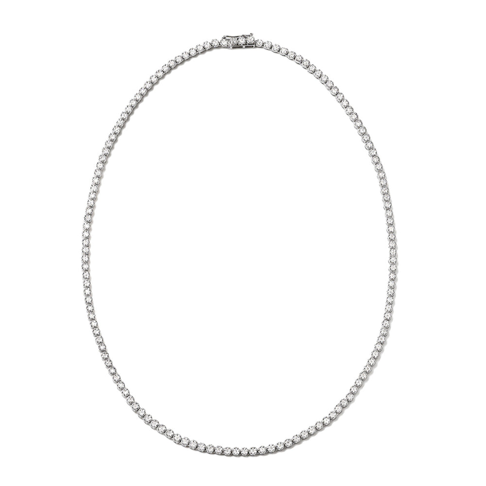 18KW Diamond Cluster Necklace 3.00ct H/Si
