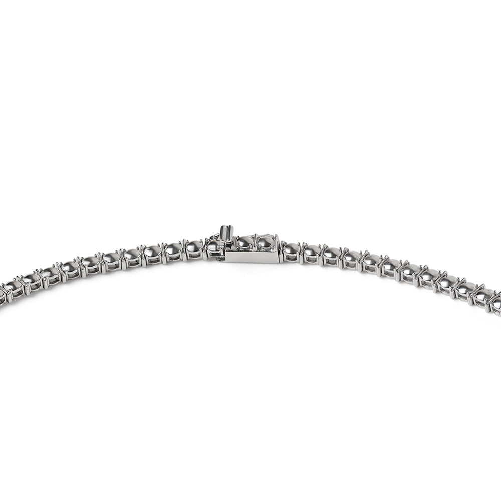 10.00ct Lab Diamond Drop Tennis Necklace in 9K White Gold F/VS