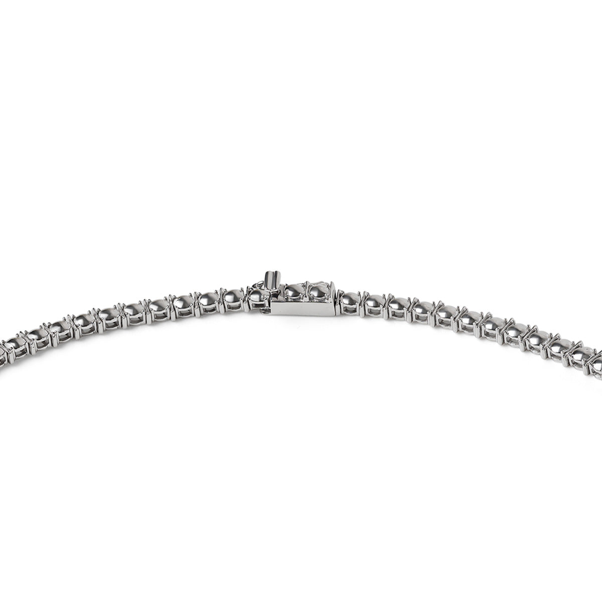 10.00ct Lab Diamond Drop Tennis Necklace in 9K White Gold F/VS
