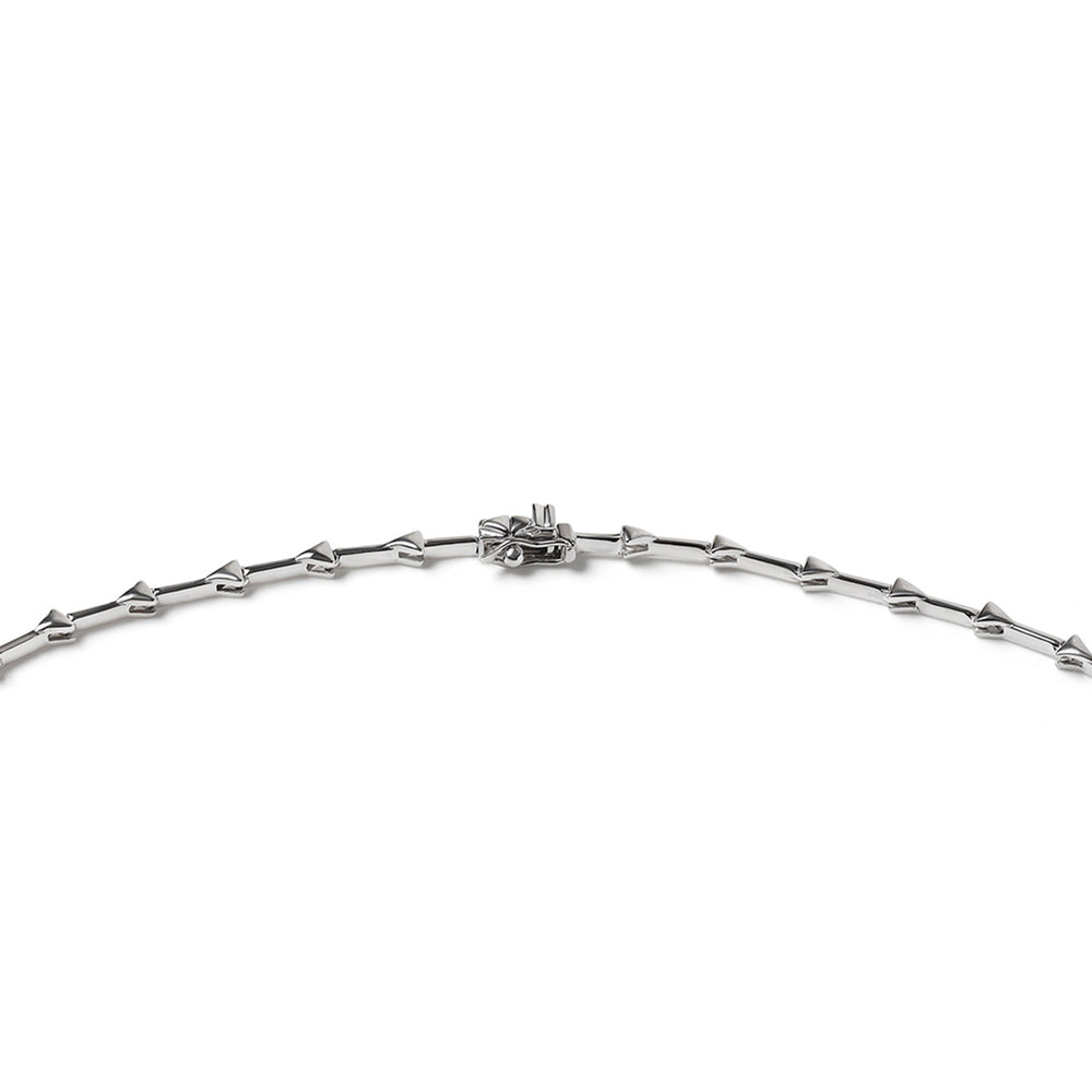 5.00ct Lab Diamond Flower Drop Necklace in 9K White Gold H/SI