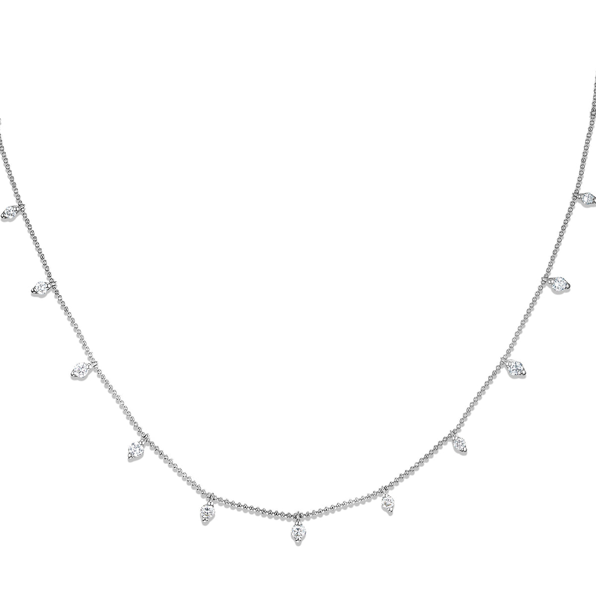 Vivara Collection 1.00ct Diamond and 18K White Gold Necklace D3400